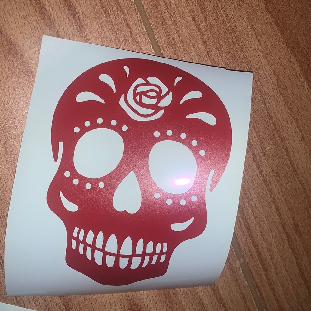 Sugar skull decal